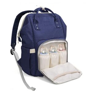 Backpack with baby diaper bag