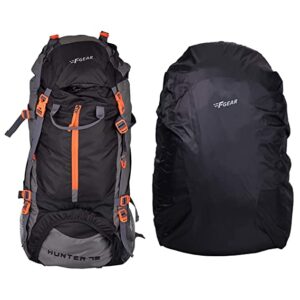 F Gear Hunter 75 Ltrs Black Rucksack