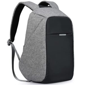 black and grey travelling backpack to paris