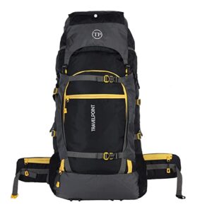 TRAVEL POINT 60L Waterproof Travel Backpack for Outdoor