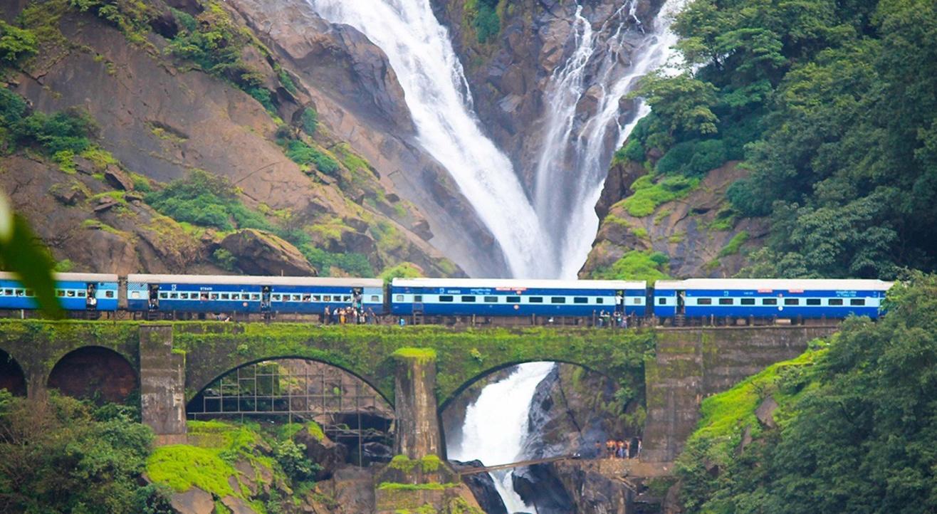 Dudhsagar Waterfalls in Karnataka Image