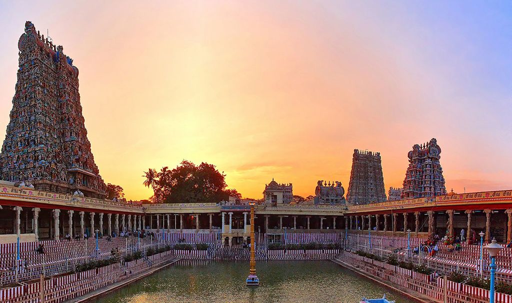 Meenakshi Temple in Tamil Nadu demonstration of Temples