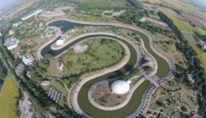Aerial view of Pushpa Gujral Science City 